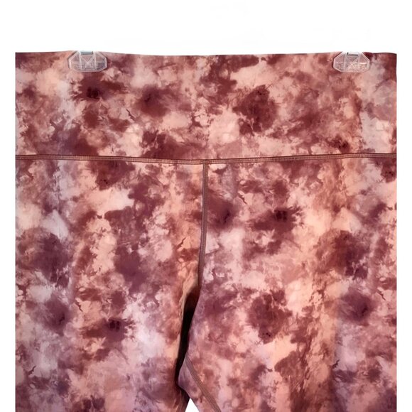 ATHLETA Shades of Pink Ballerina Gown Elation Printed 7/8 Crop Leggings Size 2X - Picture 4 of 9